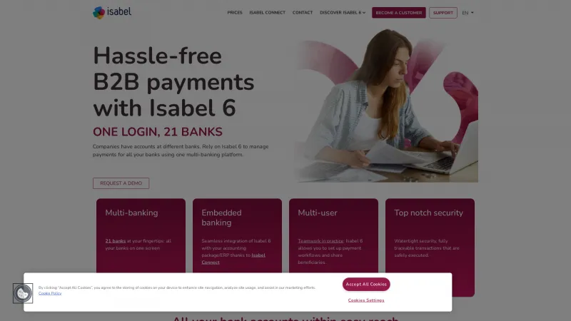 Homepage of Isabel 6