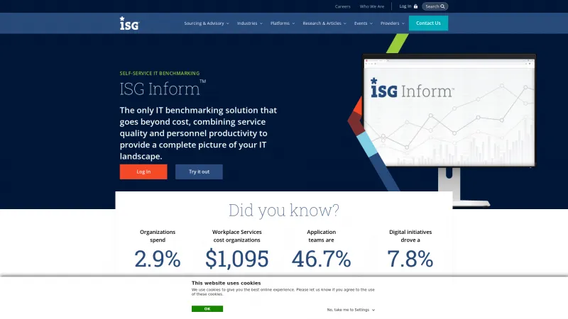 Homepage of ISG Inform