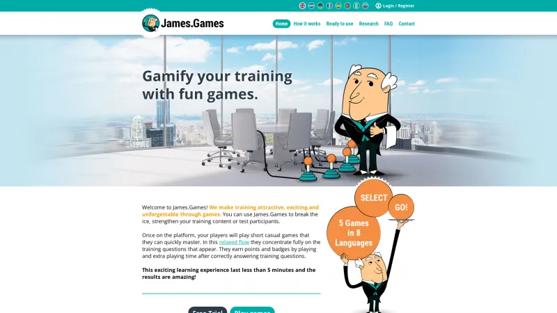 Homepage of James.Games