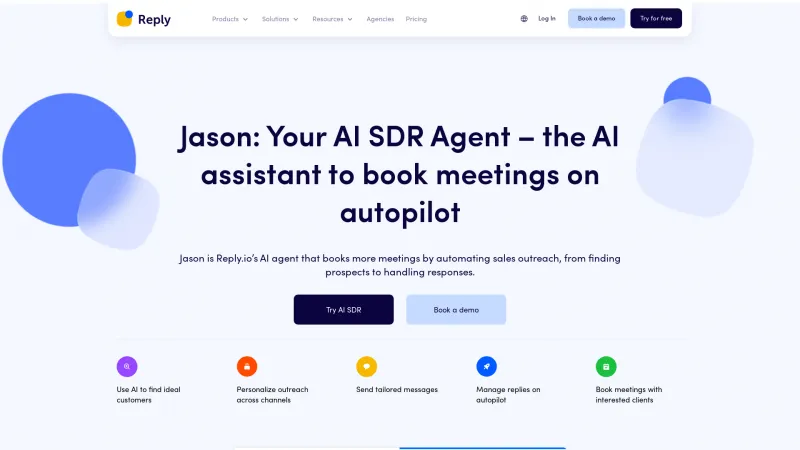 Homepage of Jason AI