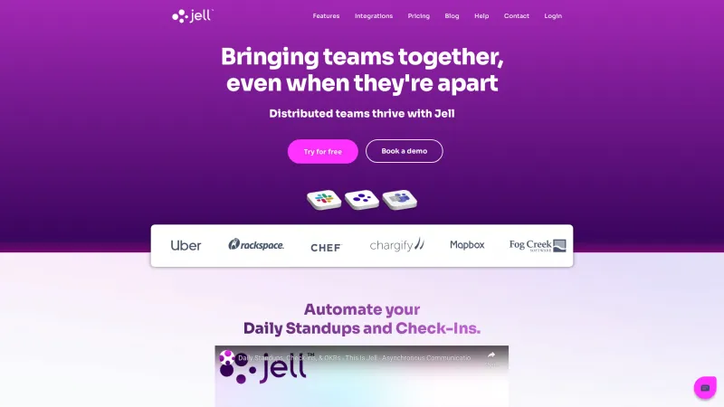 Homepage of Jell