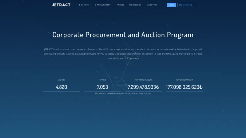 Homepage of JETRACT