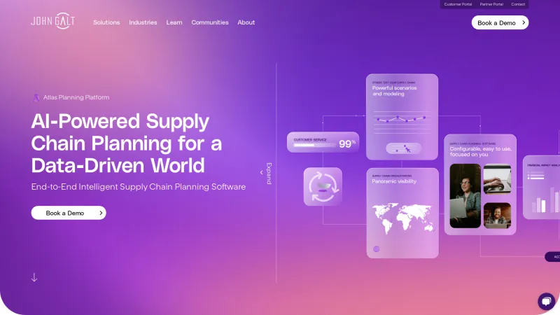 Homepage of Atlas Planning Platform