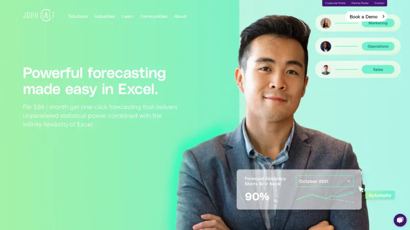 Homepage of ForecastX