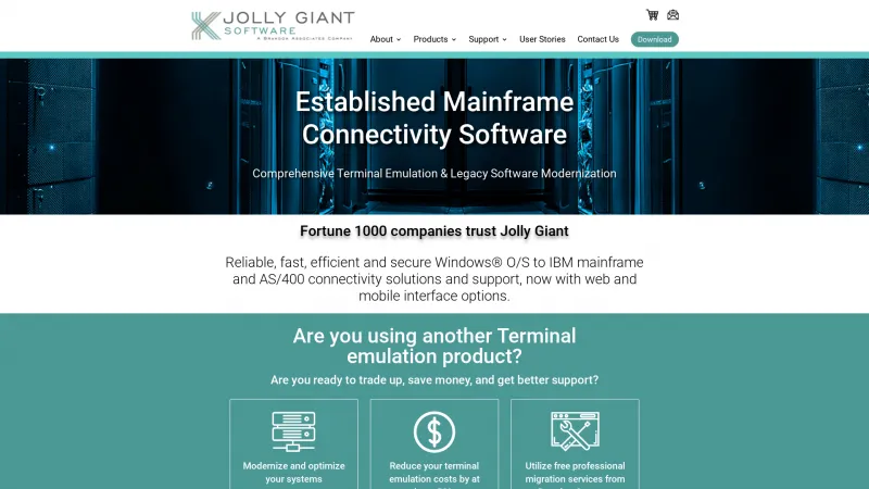 Homepage of Jolly Giant