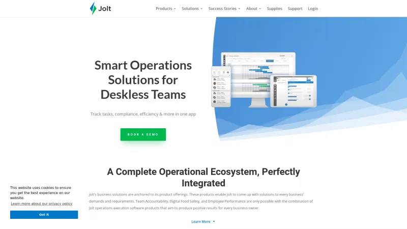 Homepage of Jolt