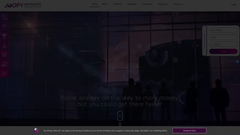 Homepage of Joopy