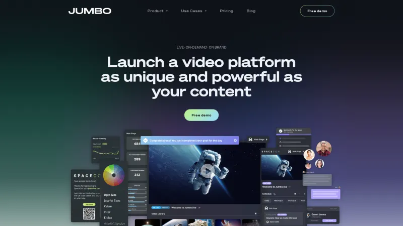 Homepage of Jumbo