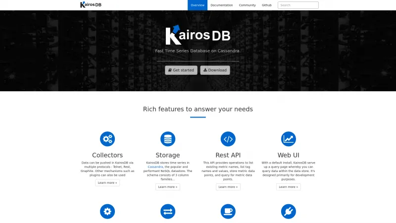 Homepage of KairosDB