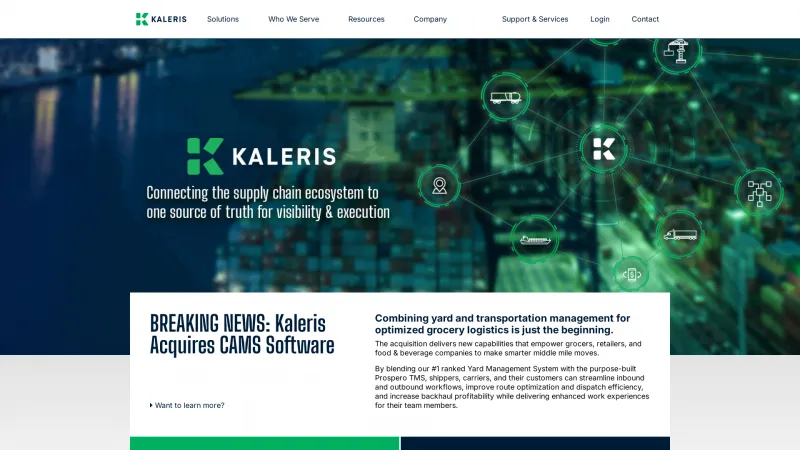 Homepage of Kaleris