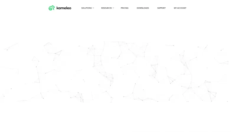 Homepage of Kameleo