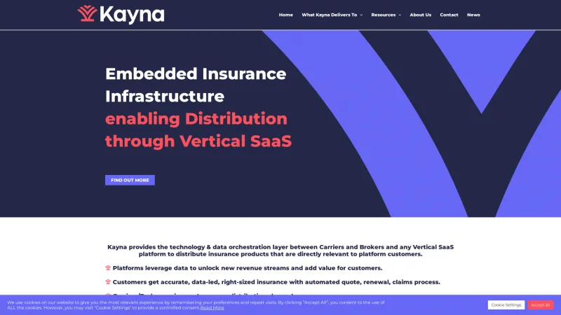 Homepage of Kayna