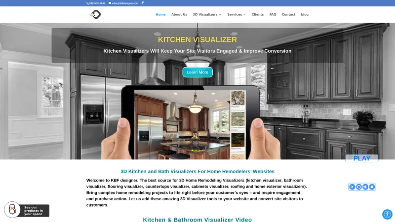 Homepage of KBF designer