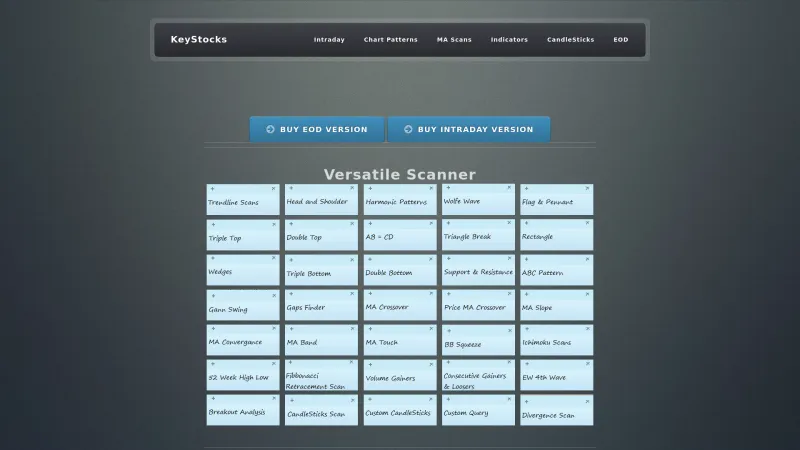 Homepage of KeyStocks