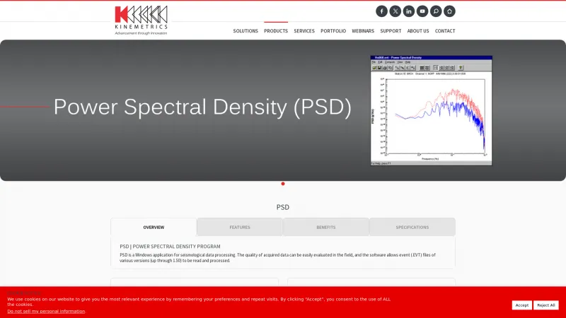 Homepage of Kinemetrics PSD