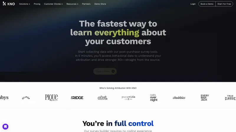 Homepage of KnoCommerce