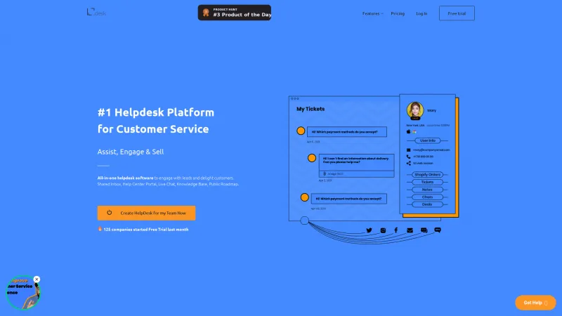 Homepage of LabiDesk