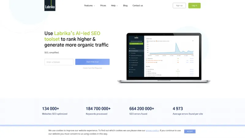 Homepage of Labrika