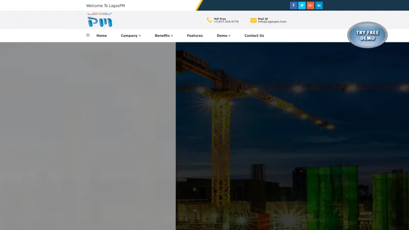 Homepage of LagosPM