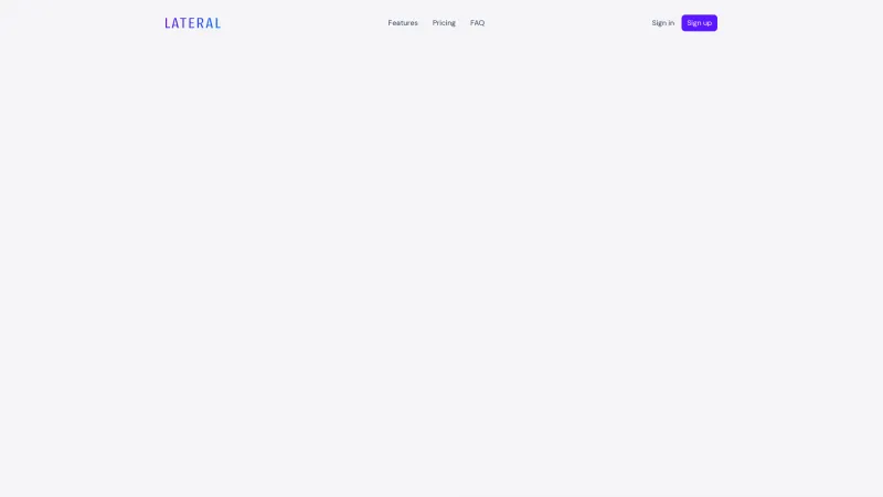 Homepage of Lateral