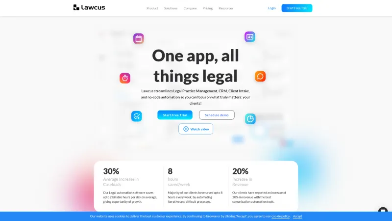 Homepage of Lawcus