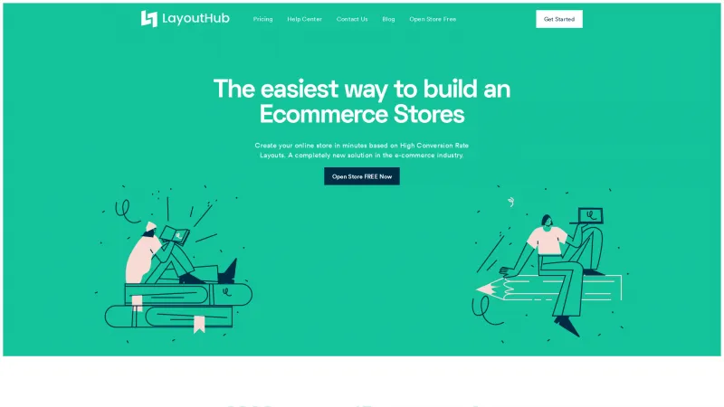 Homepage of LayoutHub