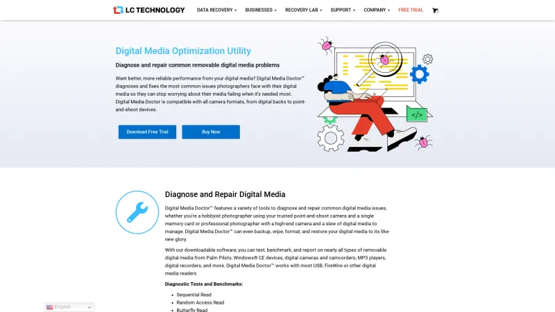 Homepage of Digital Media Doctor