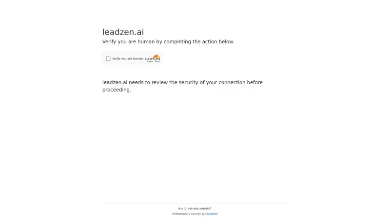 Homepage of Leadzen.ai