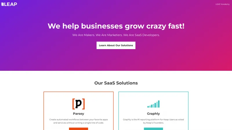 Homepage of Graphly