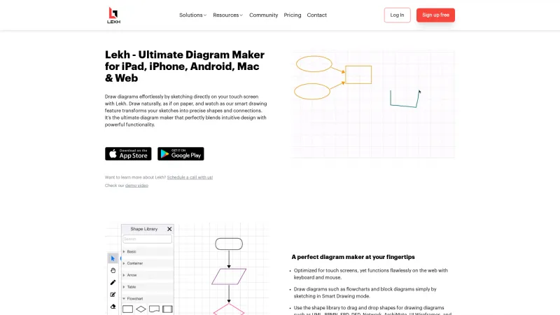 Homepage of Lekh Diagram