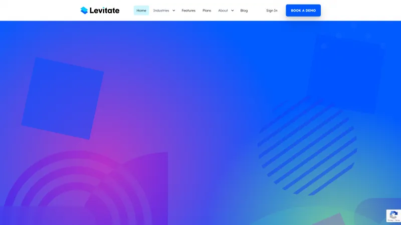 Homepage of Levitate