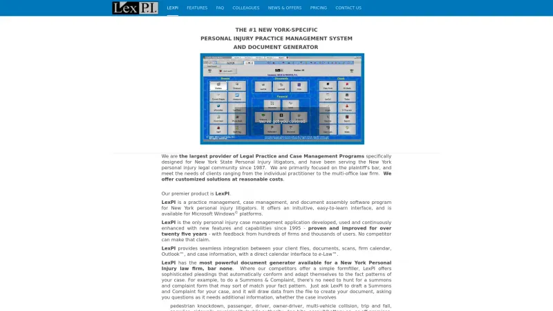 Homepage of LexPI