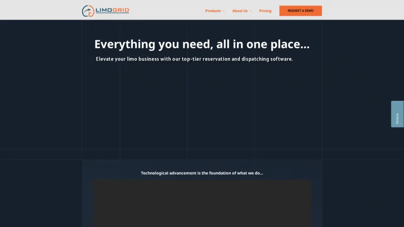 Homepage of LimoGrid