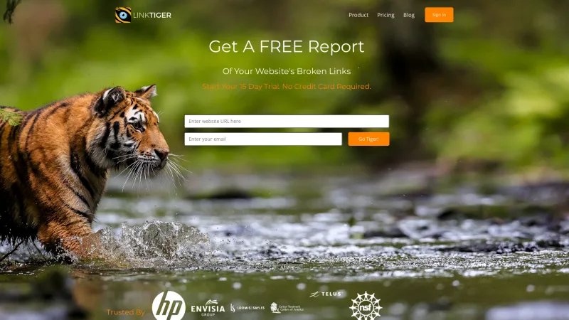 Homepage of LINKTIGER