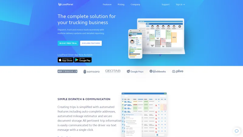 Homepage of LoadPanel