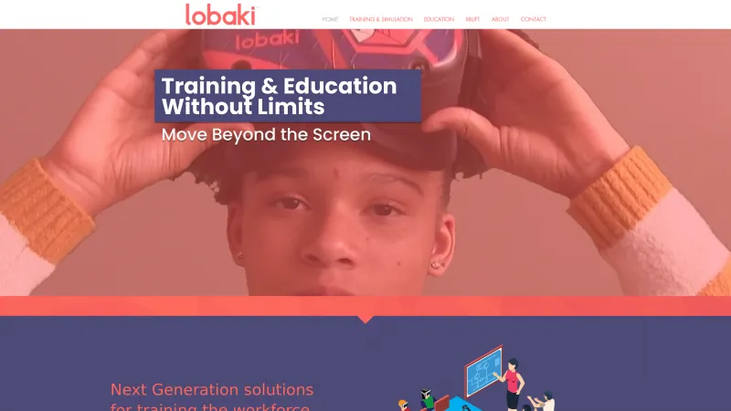 Homepage of Lobaki