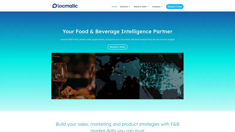 Homepage of Locmatic