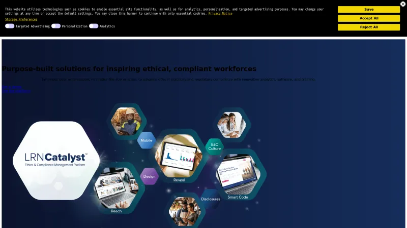 Homepage of LRN Catalyst