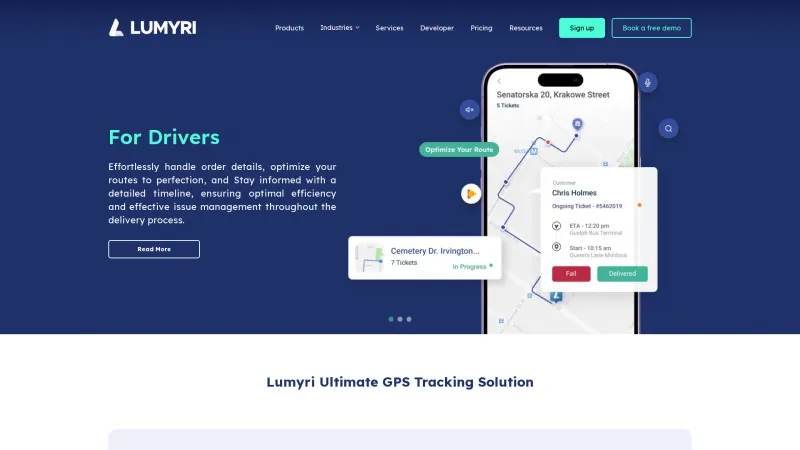 Homepage of Lumyri