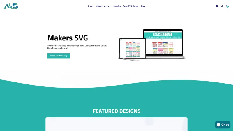 Homepage of Makers SVG