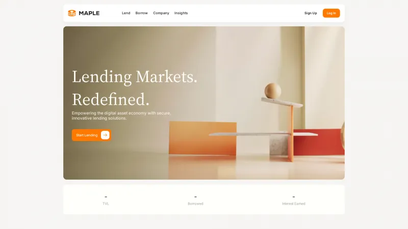 Homepage of Maple