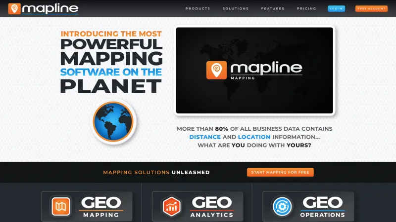 Homepage of Mapline