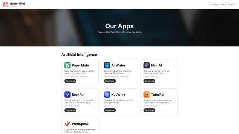 Homepage of PaperPal