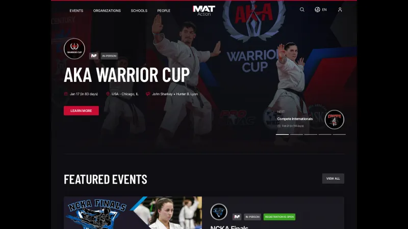 Homepage of MAT