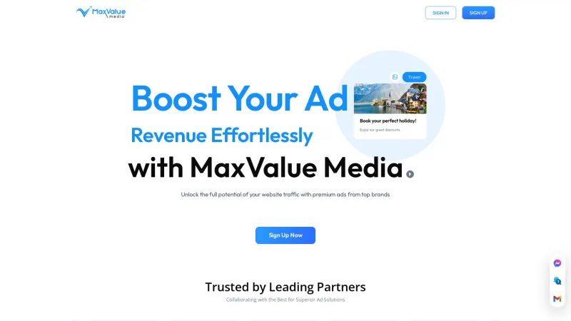 Homepage of MaxValue