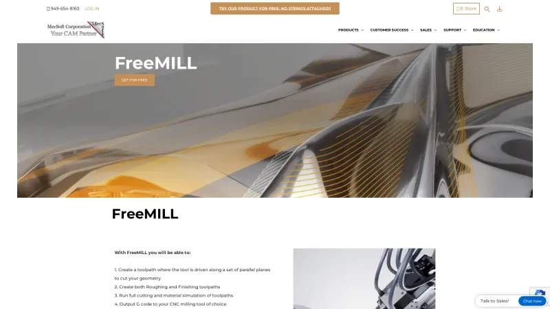 Homepage of FreeMILL