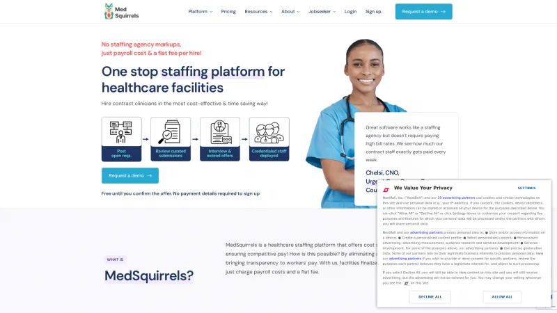 Homepage of MedSquirrels