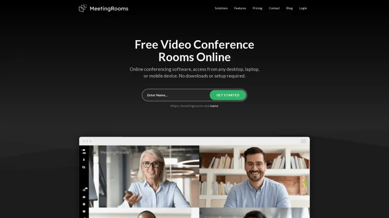 Homepage of MeetingRooms