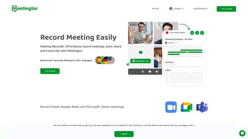 Homepage of Meetingtor