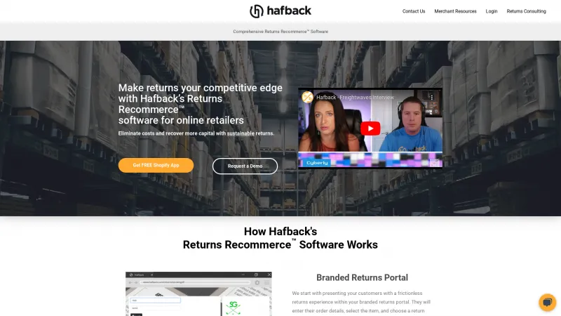 Homepage of Hafback